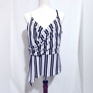 NWT I.N.C. International Concepts Mia Striped Top. Size: L
